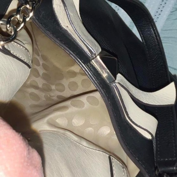 Kate Spade Black and Cream Leather Tote Bag with Bow - Picture 7 of 7